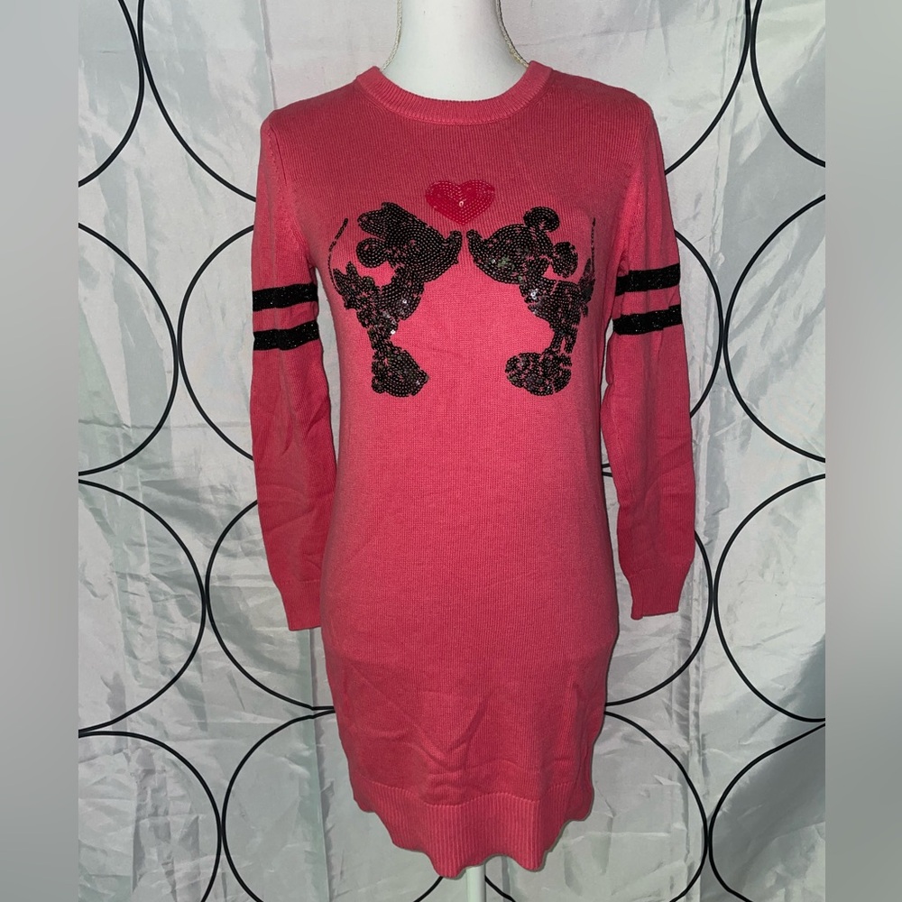 GAP Kids & Disney Mickey & Minnie Mouse Pink Knit Sweater Dress | Kids size XXL